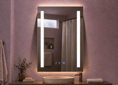 Vertical Side Bar LED Bathroom Mirror — full product view; KS-1013
