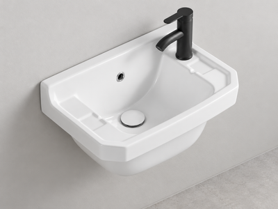 SANIKB SHY-3129L white wall-mounted ceramic basin