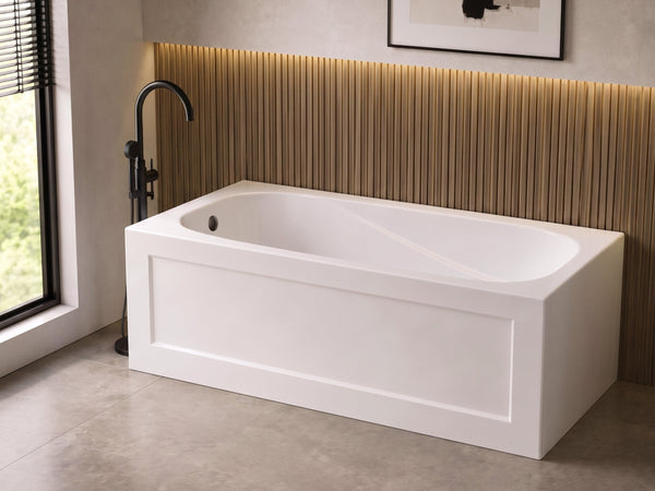 SANIKB BTS6032 60x32 skirted-apron acrylic alcove bathtub