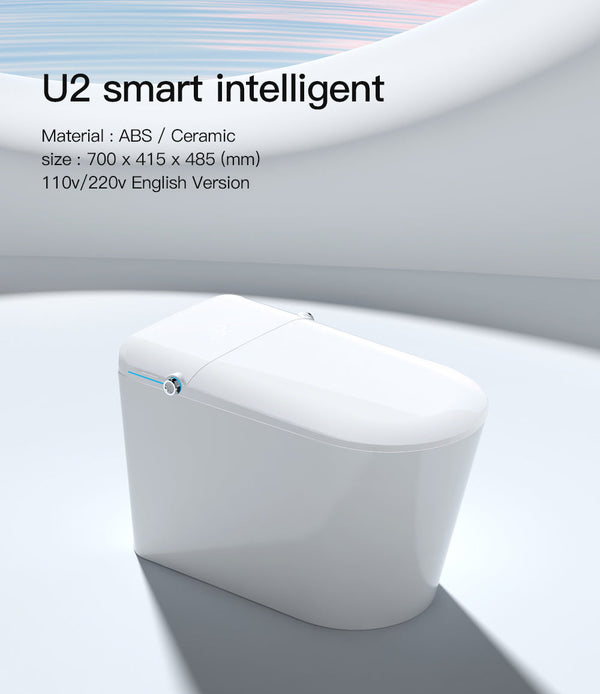 Smart toilet installed in a high-end hotel bathroom