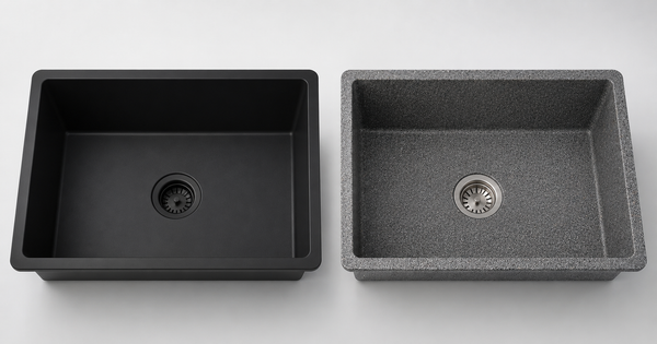 Engineered quartz versus granite composite kitchen sink comparison — SANIKB