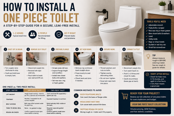 How to Remove and Install a One-Piece Toilet: Step-by-Step Guide