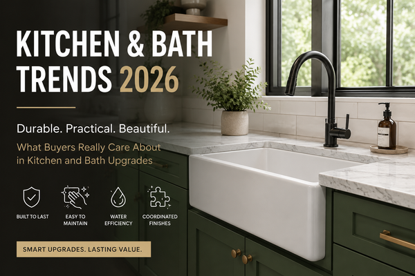 2026 kitchen and bath upgrade trends in a contemporary interior