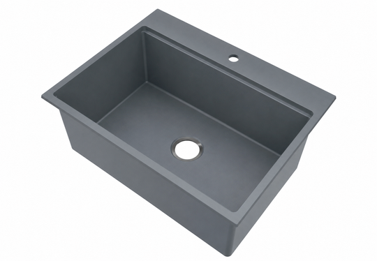 White Quartz Sink – Quartz Composite Undermount Sink | SANIKB SN6459