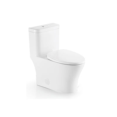 Ceramic one-piece toilet with elongated bowl — SANIKB 2169