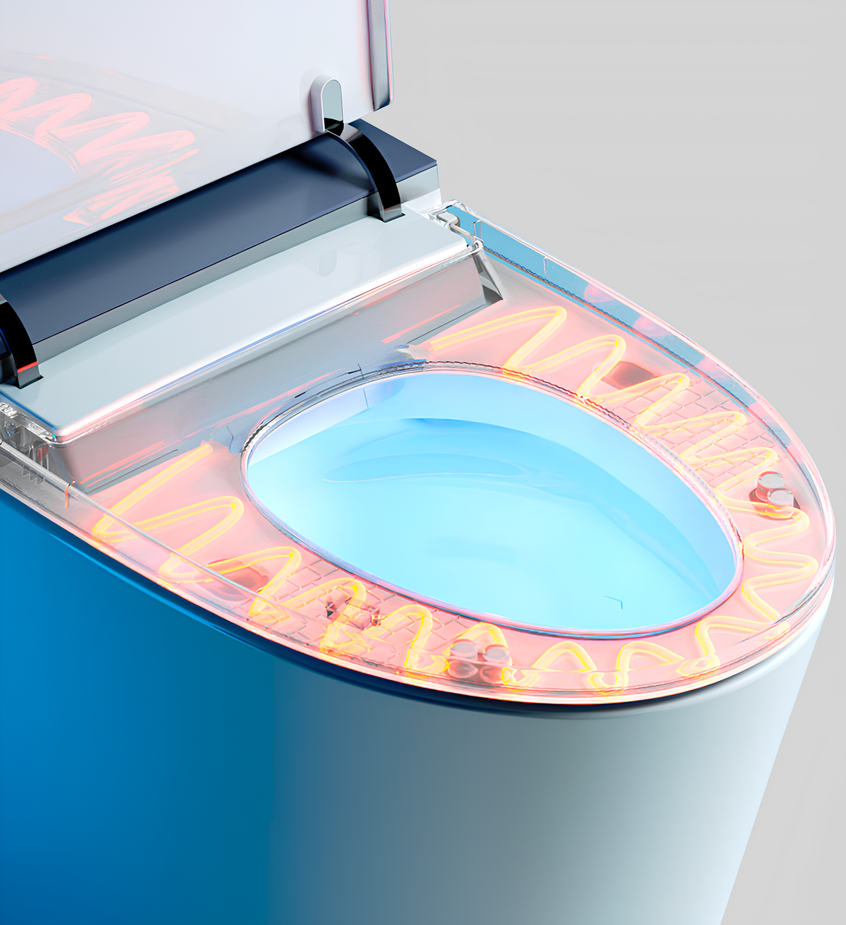 Automatic Flush Smart Toilet with Remote Control - Model ZY03