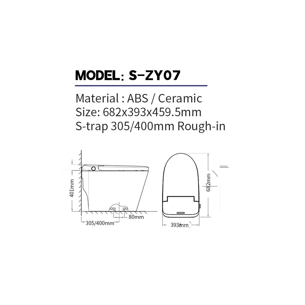 Smart Bidet Toilet Manufacturer for OEM/ODM Supply - Model ZY07