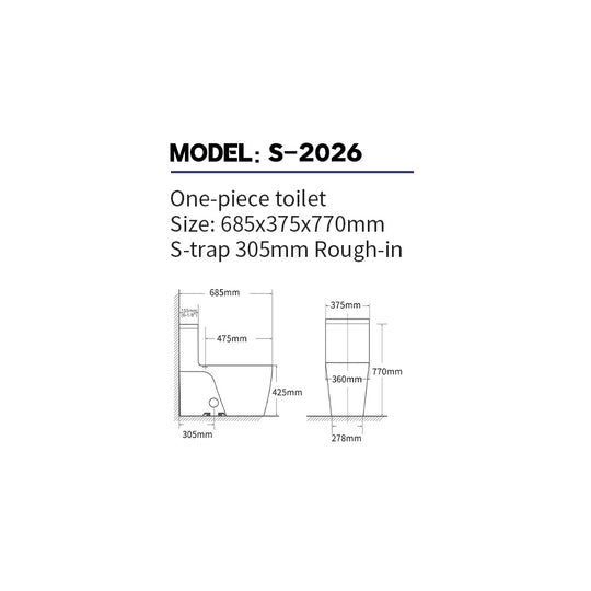 SANIKB One-Piece Toilet 2026