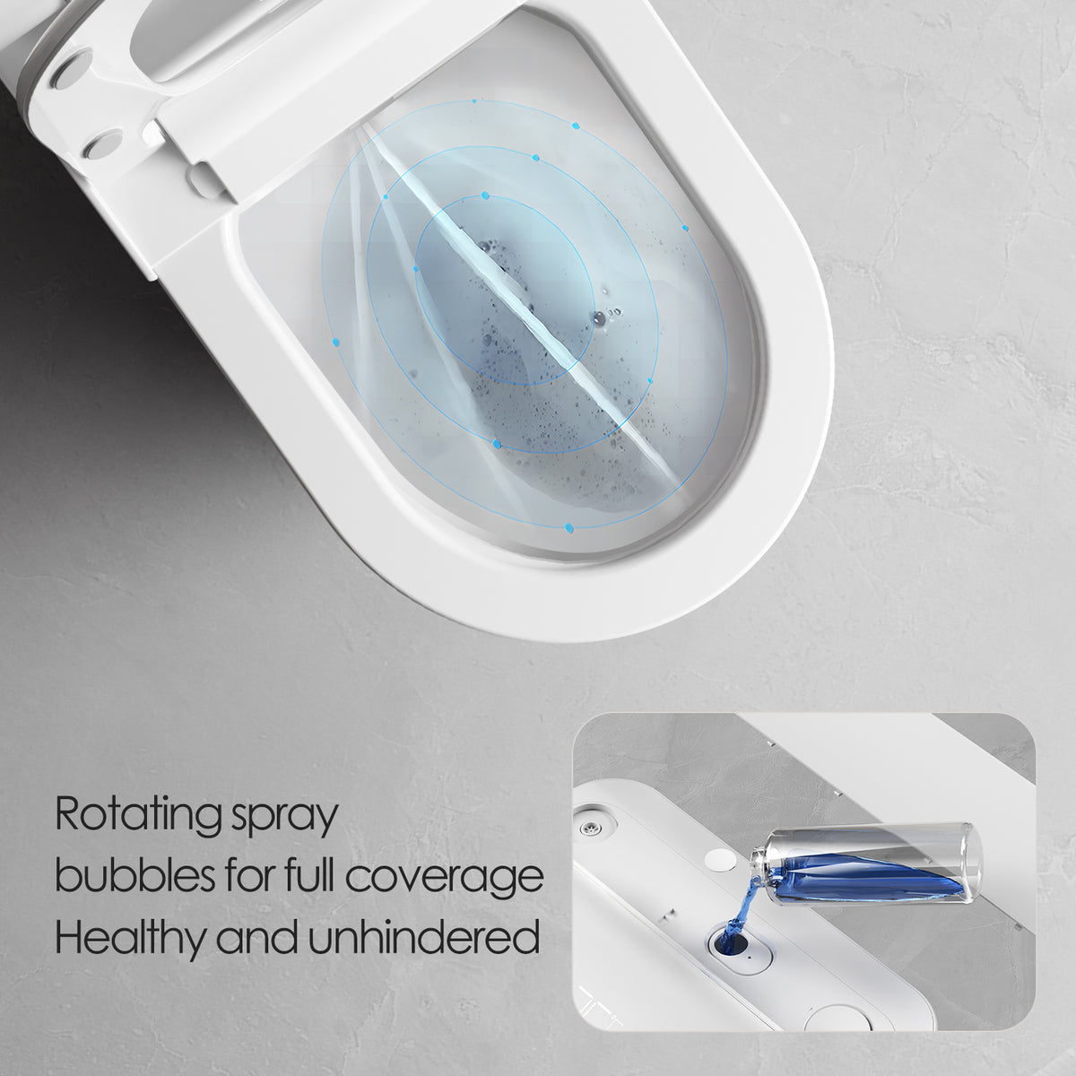 Voice Control Smart Toilet with Bidet Wash - Model K2