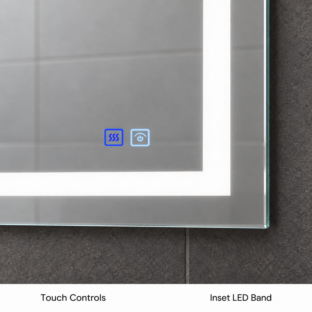 SANIKB CLP-2432D LED mirror with original factory touch controls