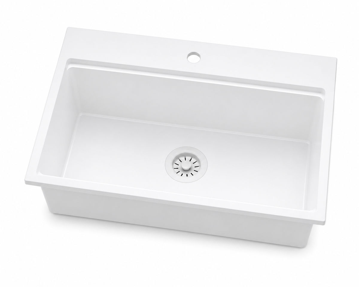 Quartz Composite Kitchen Sink (Undermount) | SANIKB SN8549