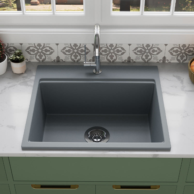 White Quartz Sink – Quartz Composite Undermount Sink | SANIKB SN6459