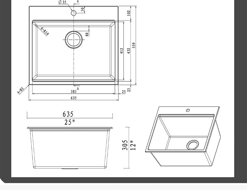 White Quartz Sink – Quartz Composite Undermount Sink | SANIKB SN6459