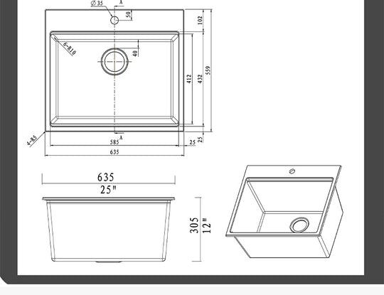 White Quartz Sink – Quartz Composite Undermount Sink | SANIKB SN6459