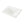 Rectangular white drop-in ceramic bathroom sink with a single faucet hole and center drain, three-quarter product view