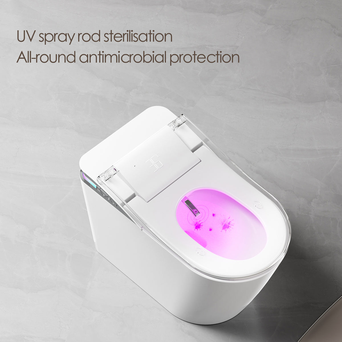 Voice Control Smart Toilet with Bidet Wash - Model K2