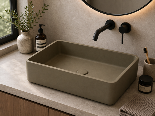 Rectangular Concrete Laundry Sink C0009