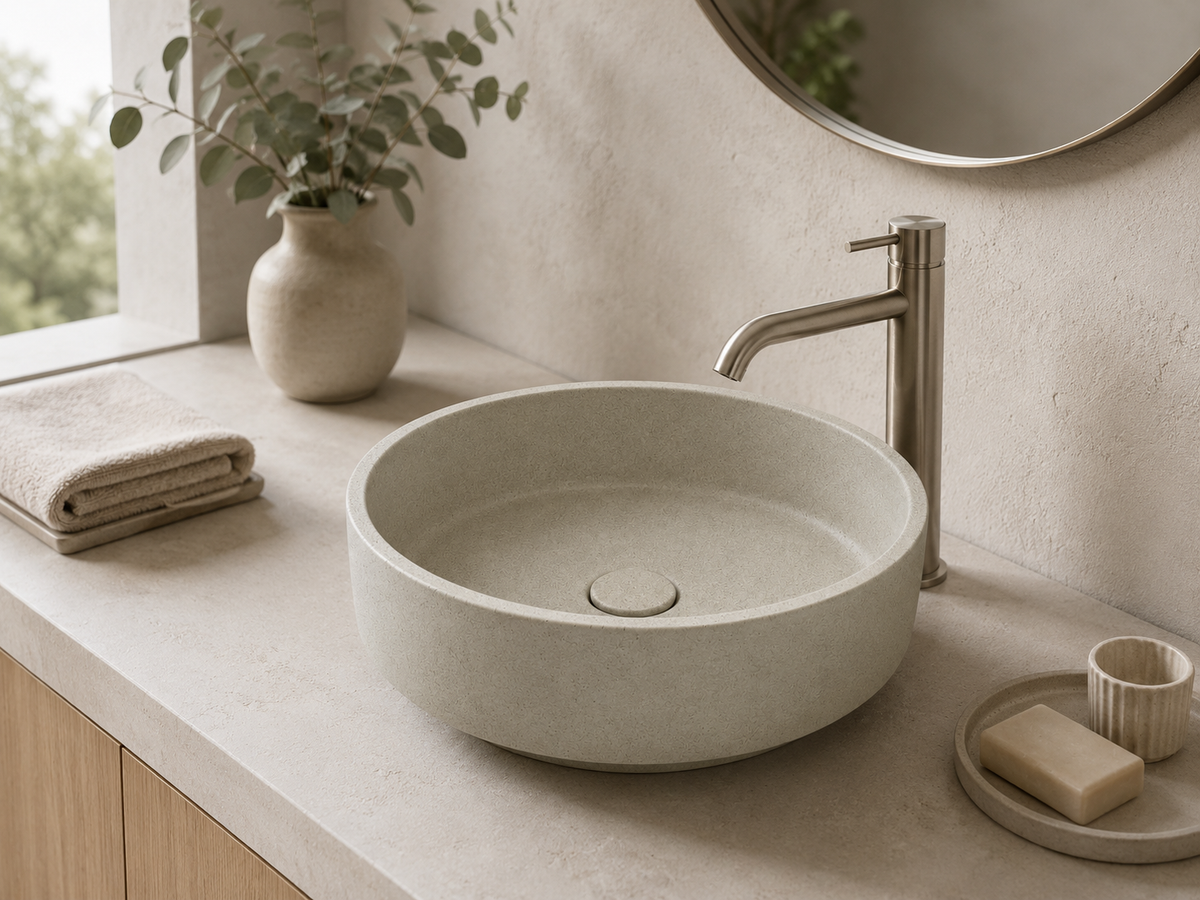 Round Concrete Countertop Sink C0018