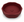 Decorative round concrete basin C0041 in KR deep red finish with sculptural scalloped rim for countertop vanity projects