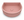 C1001 soft pink fluted half-moon concrete floating sink with ribbed exterior and smooth interior bowl