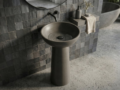 Concrete Pedestal Sink C4006, freestanding basin — SANIKB