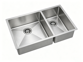 Stainless steel undermount kitchen sink, 33x20 — SANIKB D3320