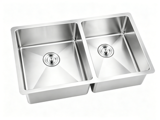 Stainless steel undermount kitchen sink, 32x19 — SANIKB DR3219