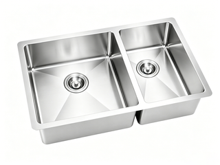 Stainless steel undermount kitchen sink, 32x19 — SANIKB DR3219B