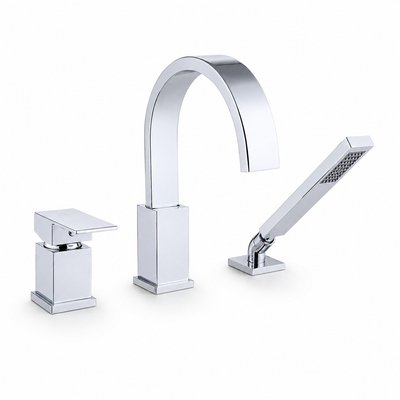 Bathtub faucet with spout and handheld shower for the tub — SANIKB F306007.