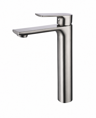 Single-hole bathroom basin faucet, deck-mounted with single lever handle — SANIKB F396101.