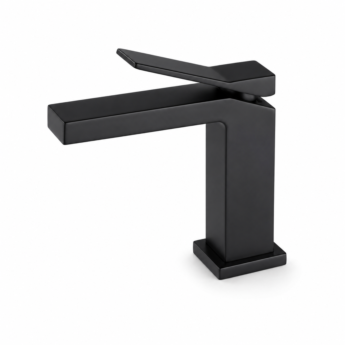 Single-hole bathroom basin faucet, deck-mounted with single lever handle — SANIKB F411001.
