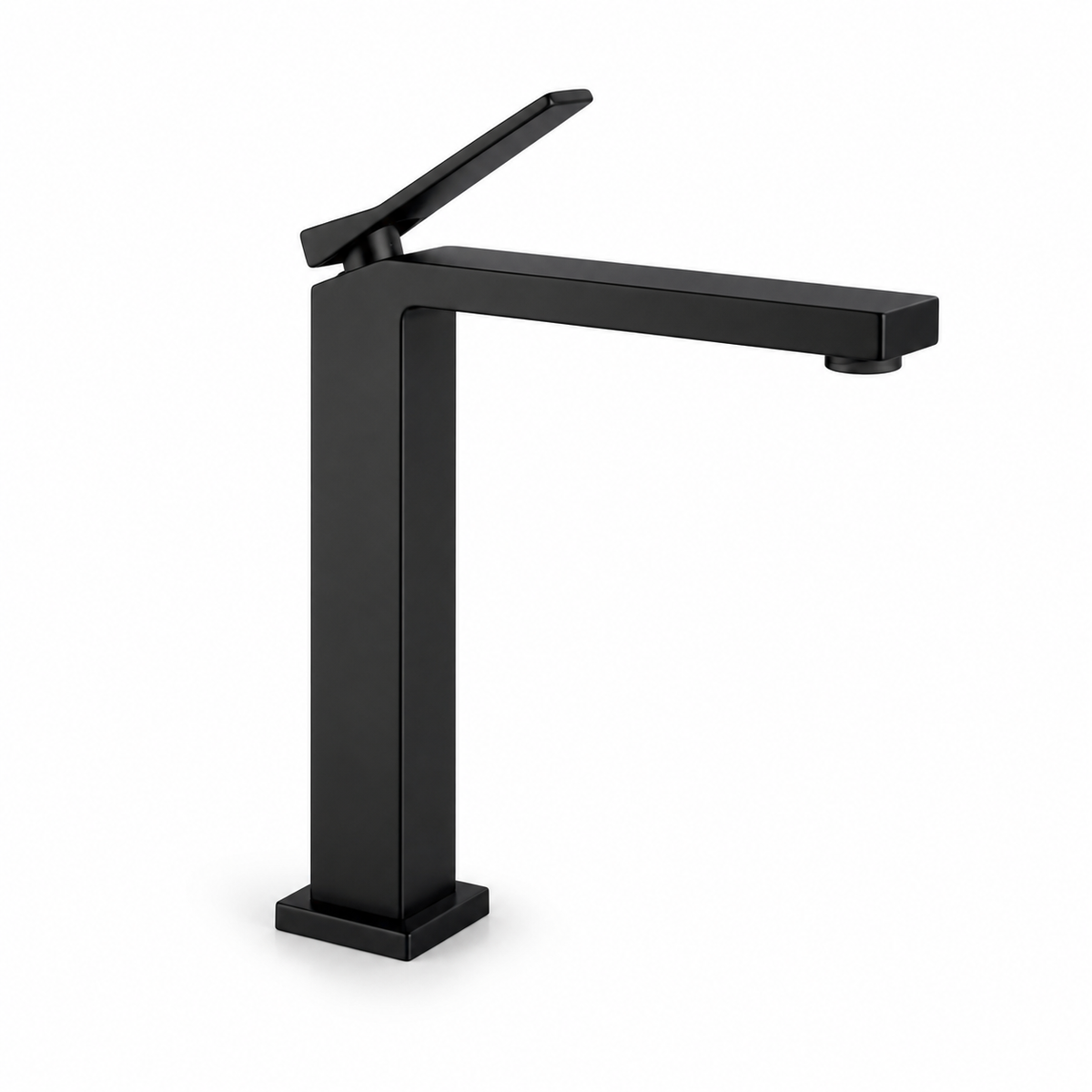 Single-hole bathroom basin faucet, deck-mounted with single lever handle — SANIKB F411201.