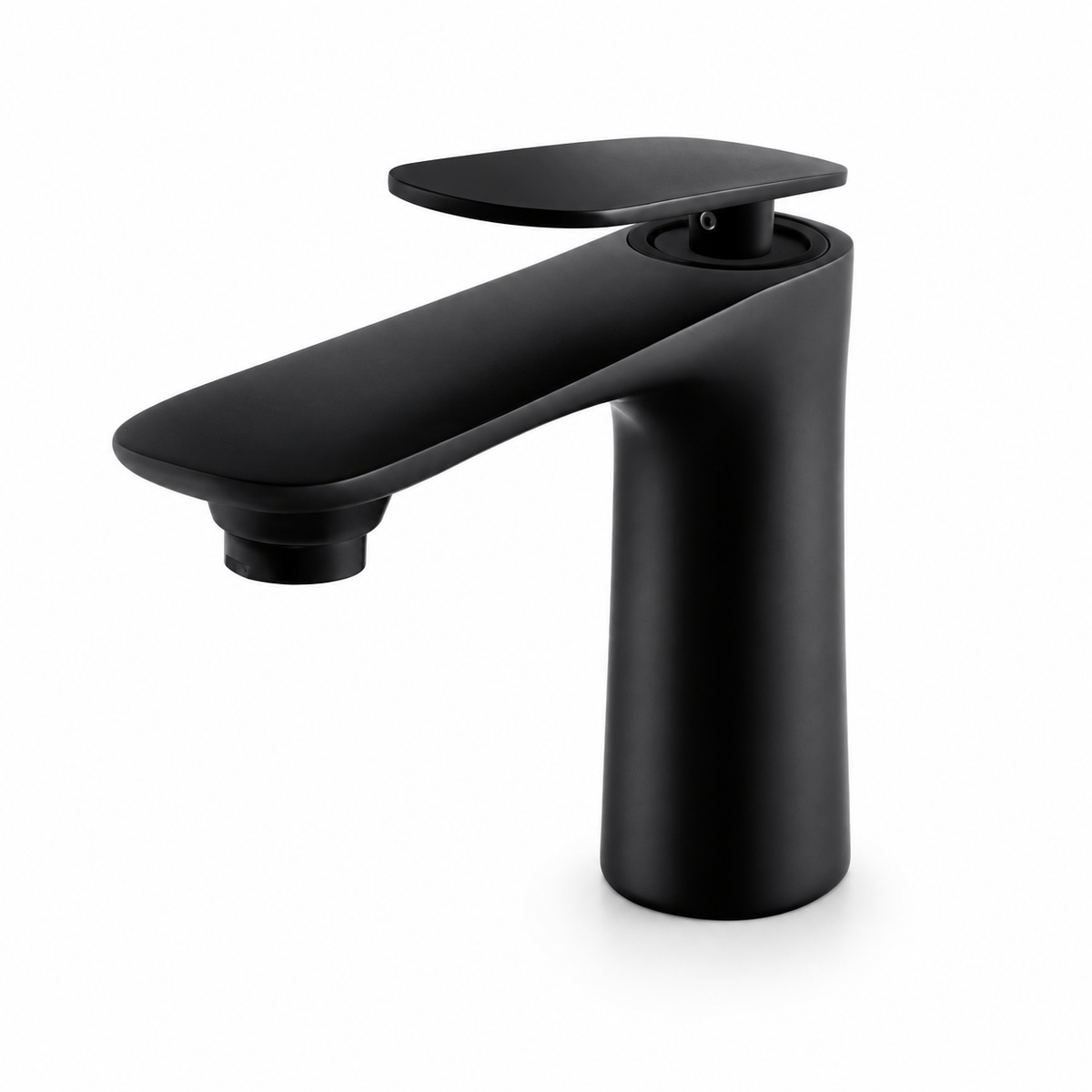 Single-hole bathroom basin faucet, deck-mounted with single lever handle — SANIKB F445001.