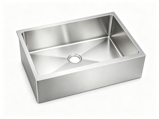 Stainless steel farmhouse apron-front kitchen sink, 33x20 — SANIKB FSR3320