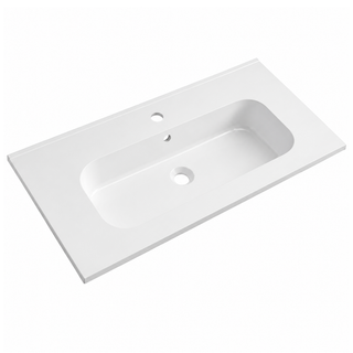 Rectangular Solid Surface Vanity-Top Basin with Integrated Single Bowl RSH810 – 810 × 463 × 145 mm