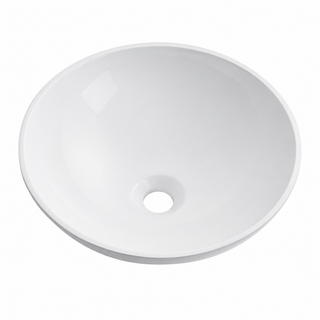 Round Solid Surface Vessel Basin - Ø380mm Above-Counter Bowl RST380 – Ø 380 mm
