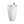 Freestanding one-piece ceramic pedestal basin with a tapered column and deck-mounted chrome faucet on a white background