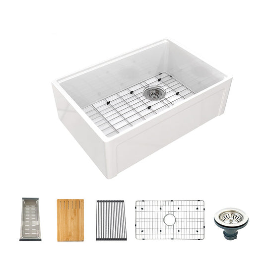 30 Inch Top Mount Apron Sink – Copper Farmhouse Sink | Model SN105W3020