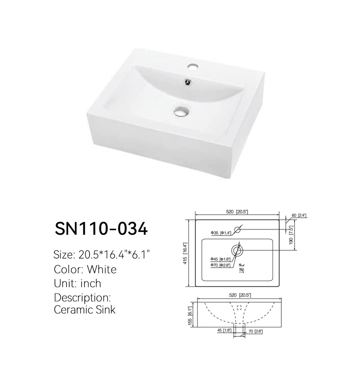 SN110-034 Art Basin