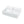 White 22.5 inch rectangular ceramic vessel sink, angled view showing the pre-drilled faucet hole and drain