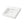 White rectangular ceramic vessel sink with integrated rear faucet deck and center drain opening