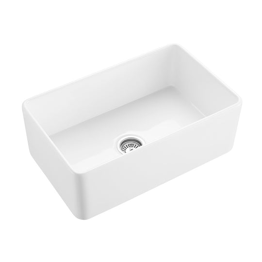 SANIKB SN3018 Fireclay 30 Inch Apron Front Utility Kitchen Sink
