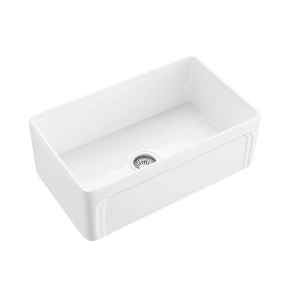30 Inch Apron Sink with Drainboard | SANIKB SN3018K