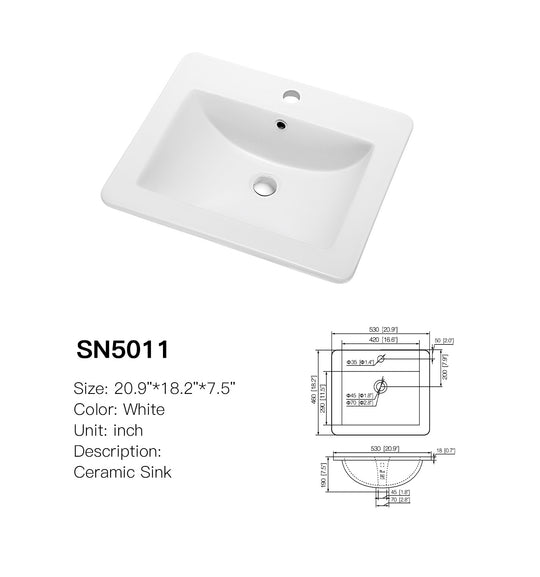 SN5011 Cabinet Basin