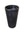 Fluted natural stone black bathroom pedestal basin SP1004