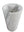 Fluted natural stone white bathroom pedestal basin SP1008