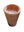 Fluted natural stone brown bathroom pedestal basin SP1011
