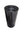Cylinder natural stone black bathroom pedestal basin SP1014