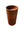 Cylinder natural stone brown bathroom pedestal basin SP1018