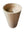 Conical natural stone beige bathroom pedestal basin SP1025
